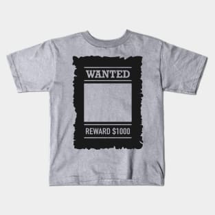 Most Wanted Reward Poster Kids T-Shirt